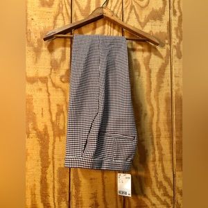 H&M dress slacks maroon houndstooth